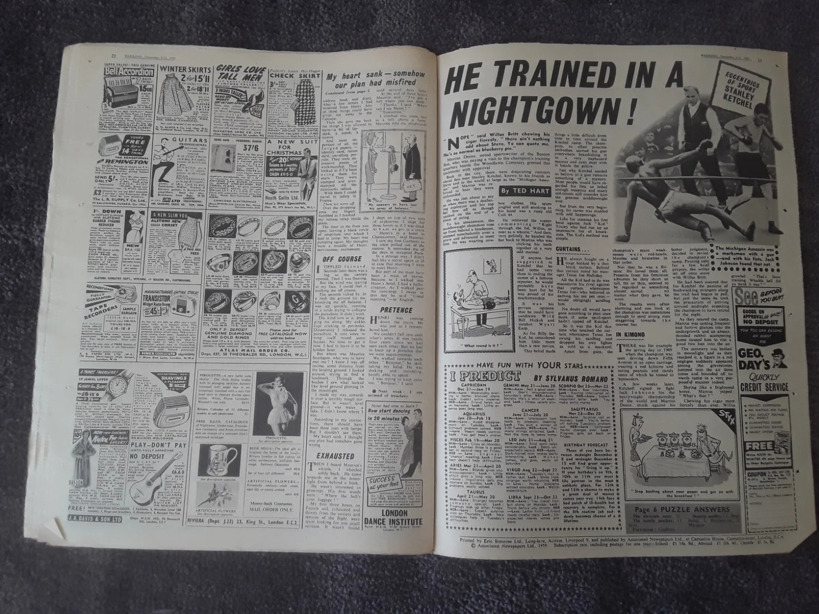 WEEKEND, PAPER, DEC, 1959, IN FANTASTIC CONDITION, image 3