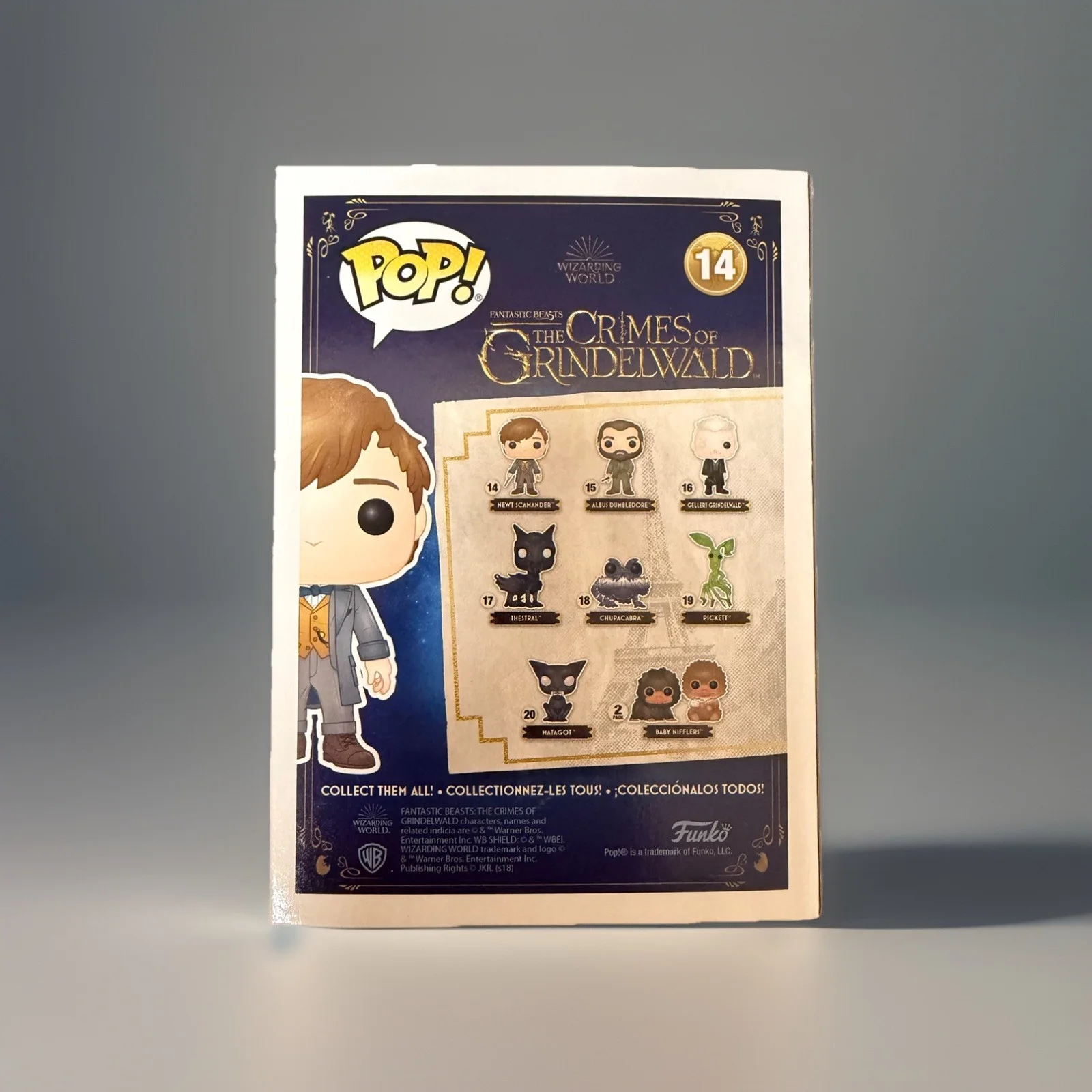 Eddie Redmayne — Eddie Redmayne Signed Newt Scamander Fantastic Beasts Funko Pop Toy #14 JSA COA, image 4