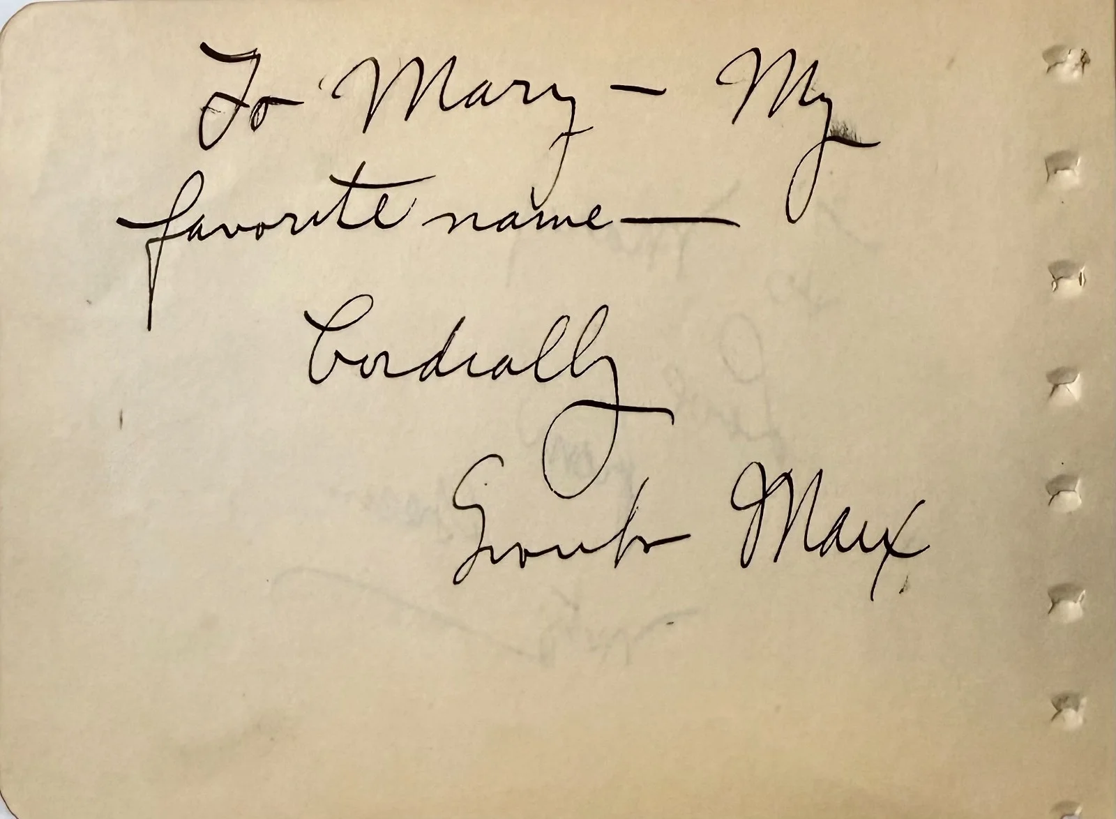 Graucho Marx, Mitzi Green — GRAUCHO MARX & MITZI GREEN Signed Autographed 4x5 ALBUM PAGE A Day at the Races