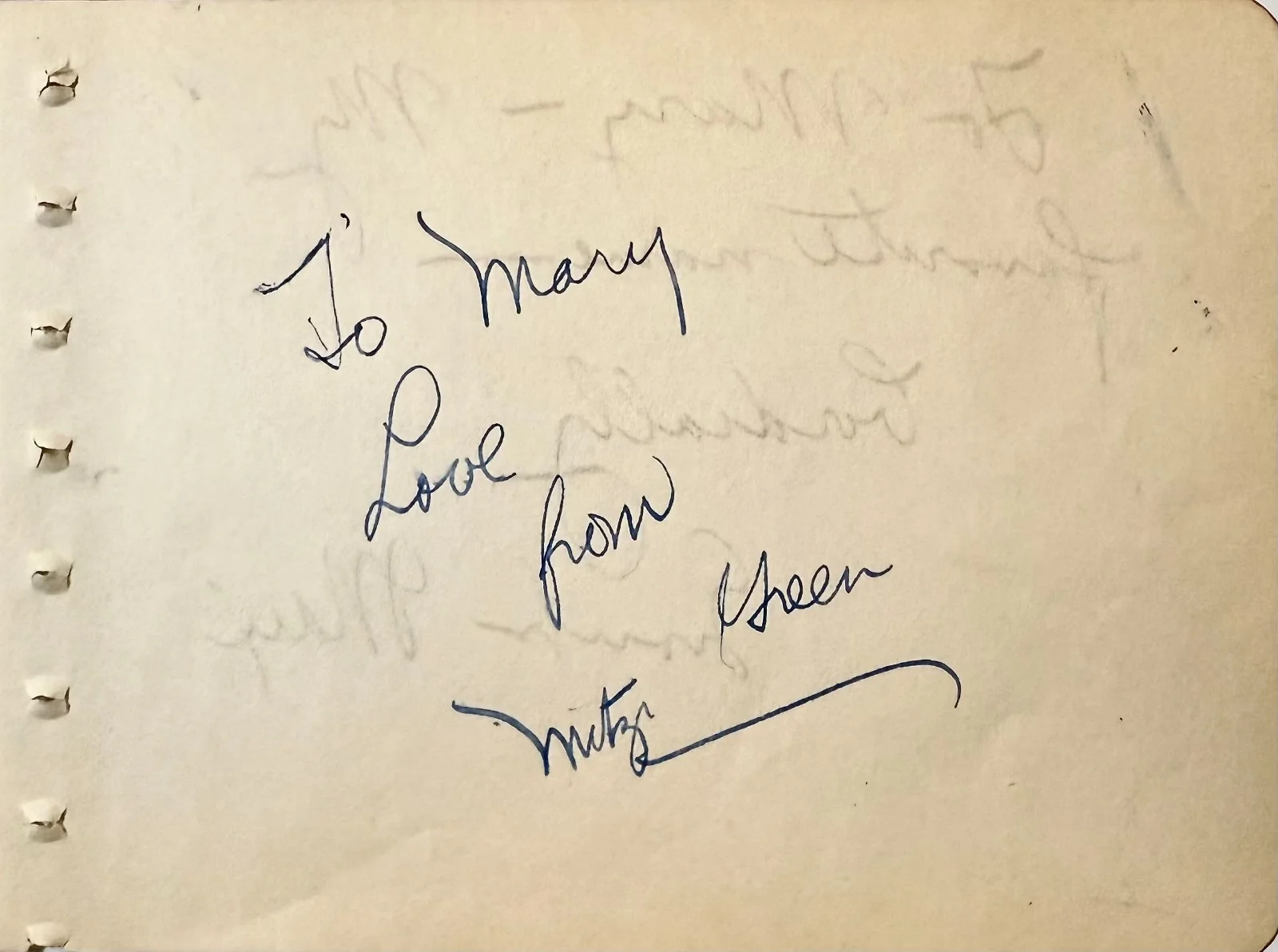 Graucho Marx, Mitzi Green — GRAUCHO MARX & MITZI GREEN Signed Autographed 4x5 ALBUM PAGE A Day at the Races, изображение 5