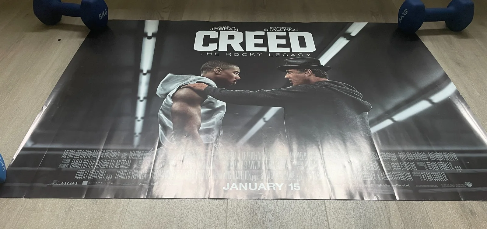 CREED UK Quad (30"x 40") Rolled Poster Sylvester Stallone Michael B. Jordan 2015, изображение 2