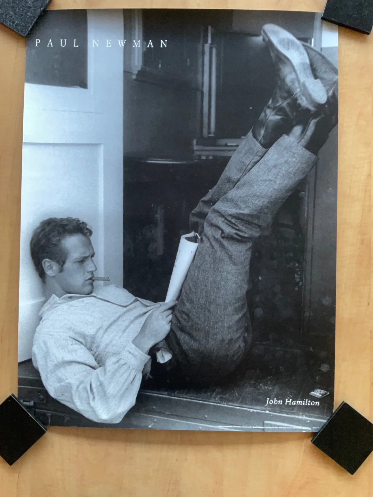 Paul Newman by John Hamilton poster print 23.5 x 31 inch, изображение 2