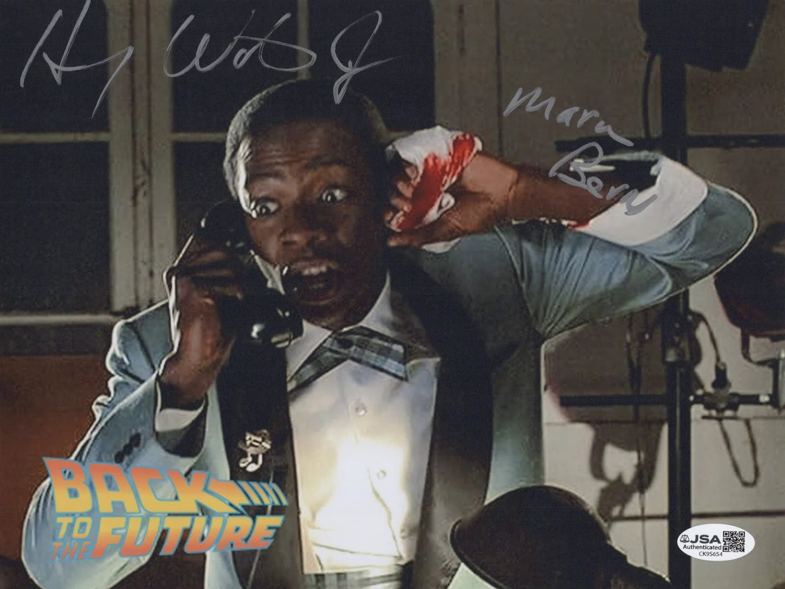 HARRY WATERS Jr — HARRY WATERS JR. Signed BACK TO THE FUTURE 8x10 Photo MARVIN Autograph JSA COA