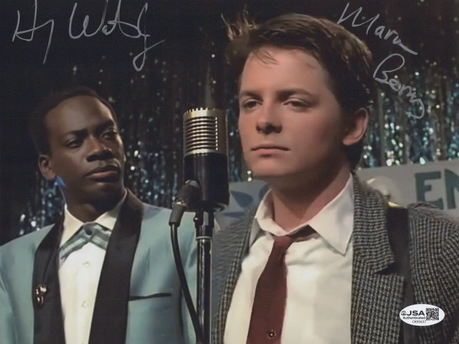 HARRY WATERS Jr — HARRY WATERS JR. Signed BACK TO THE FUTURE 8x10 Photo MARVIN Autograph JSA COA