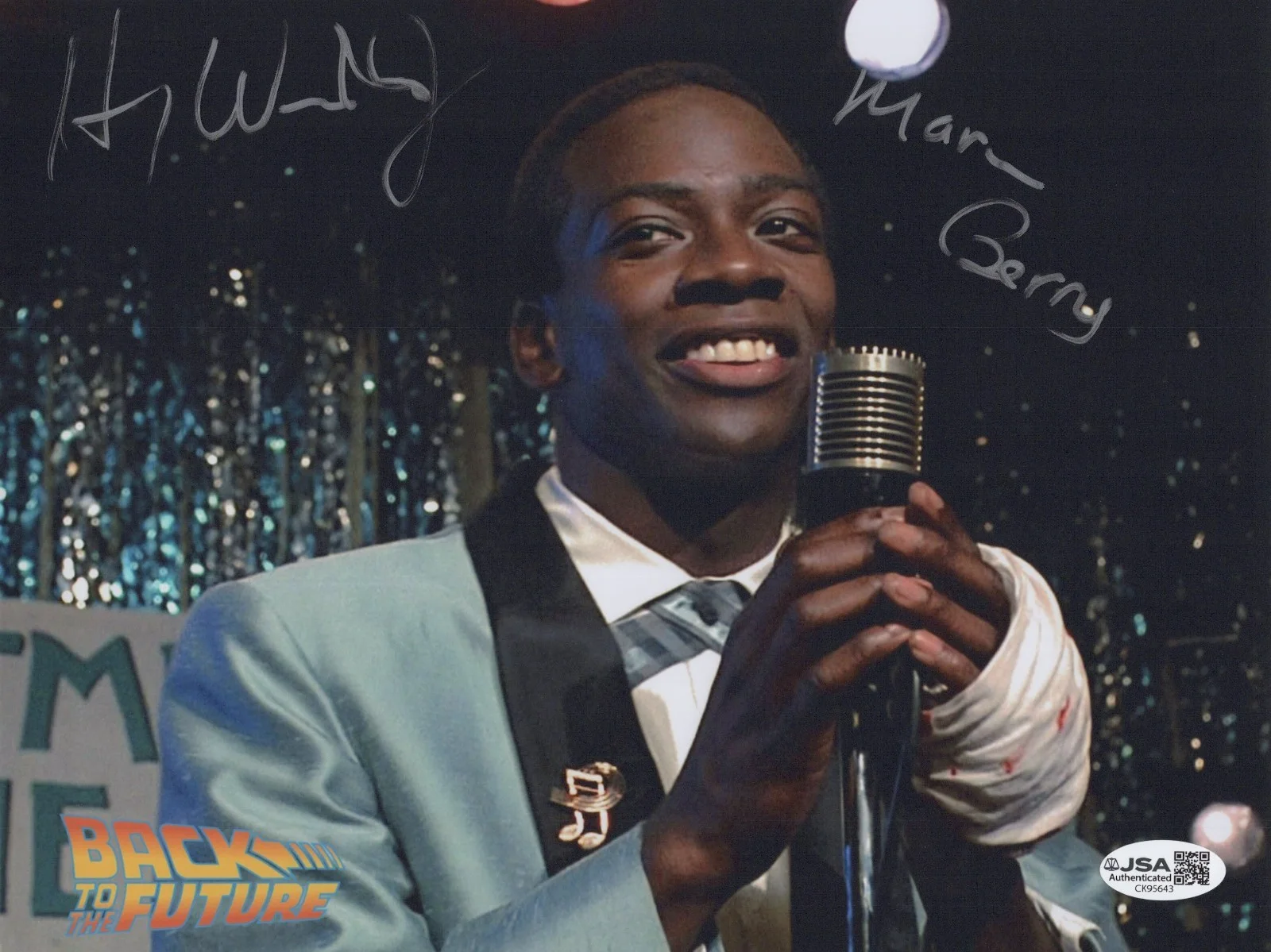 HARRY WATERS Jr — HARRY WATERS JR. Signed BACK TO THE FUTURE 8x10 Photo MARVIN Autograph JSA COA