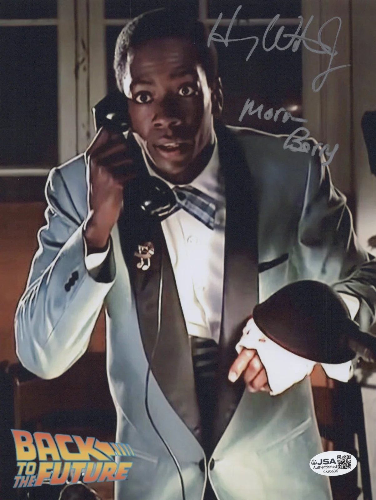HARRY WATERS Jr — HARRY WATERS JR. Signed BACK TO THE FUTURE 8x10 Photo MARVIN Autograph JSA COA