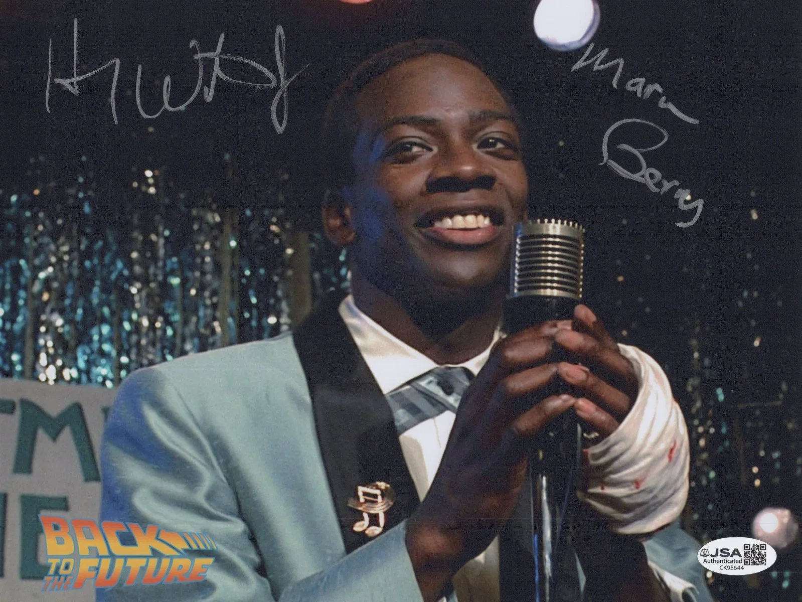 HARRY WATERS Jr — HARRY WATERS JR. Signed BACK TO THE FUTURE 8x10 Photo MARVIN Autograph JSA COA