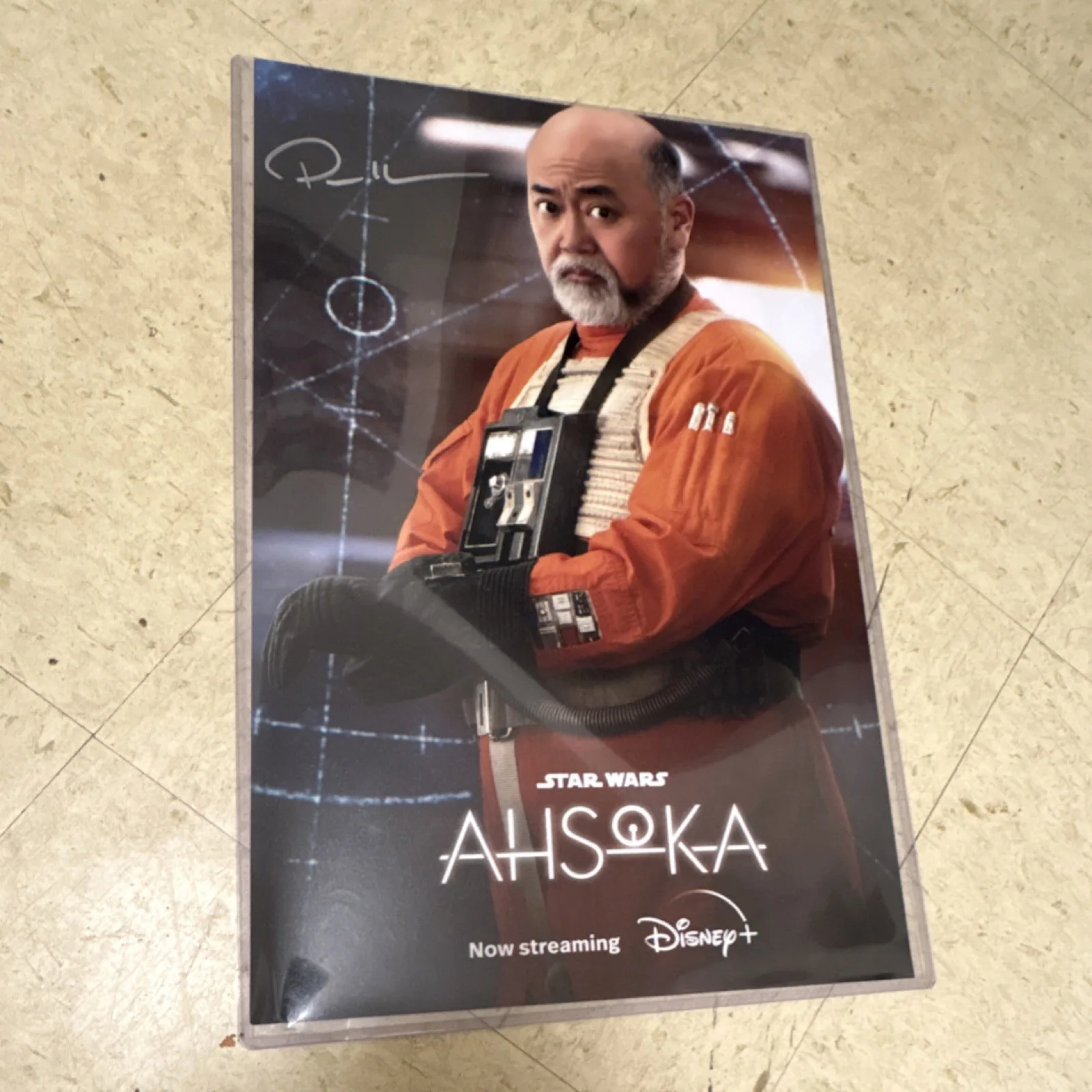 Ray Stevenson — Paul sun-Hyung Lee Signed Star Wars: Ahsoka Original Photo Gray Archive COA