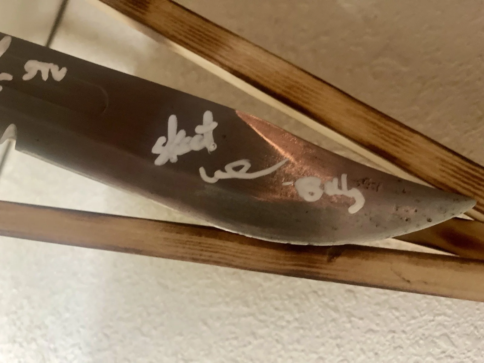 Rare Dual Signed Matthew Lillard/Skeet Ulrich Scream REAL Knife Horror 12 Inch, изображение 3