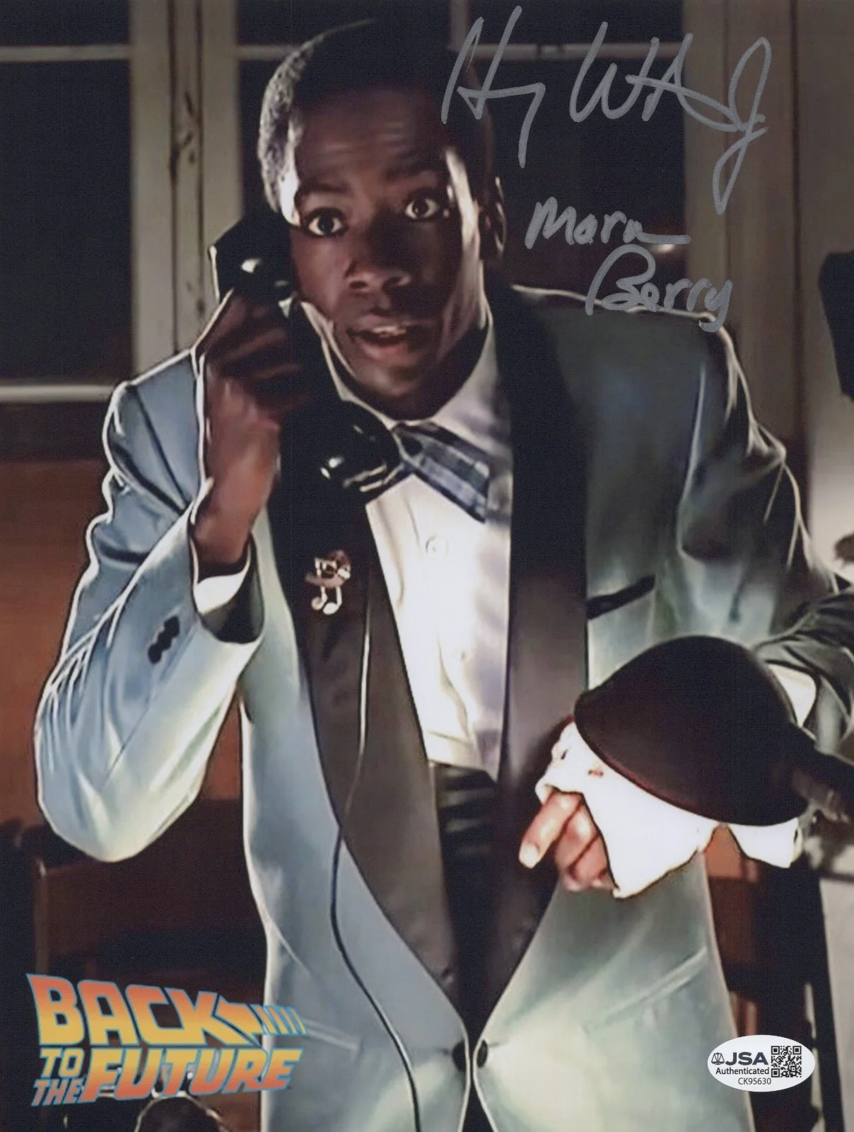 HARRY WATERS Jr — HARRY WATERS JR. Signed BACK TO THE FUTURE 8x10 Photo MARVIN Autograph JSA COA