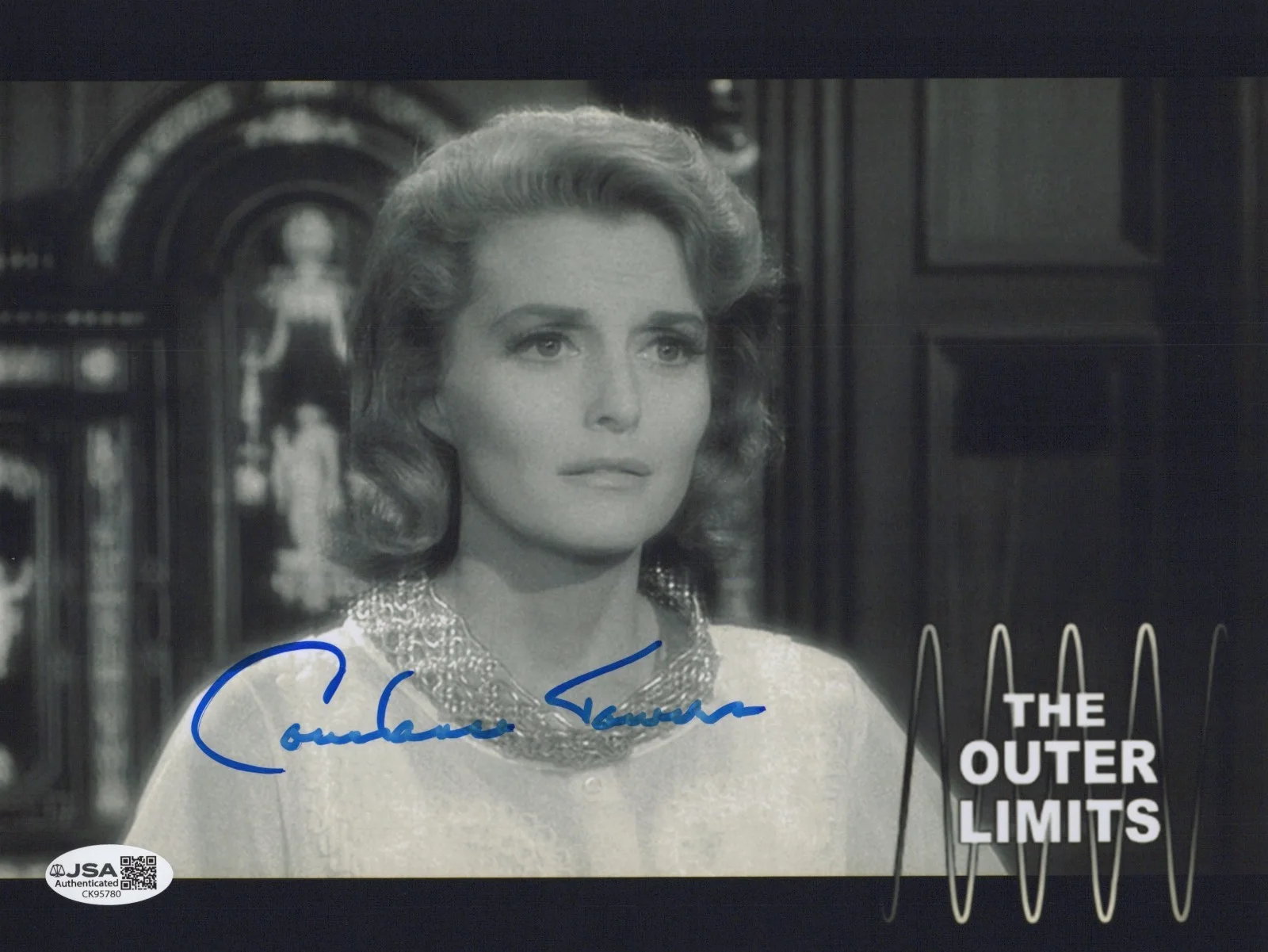 CONSTANCE TOWERS — CONSTANCE TOWERS Signed 8X10 THE OUTER LIMITS Photo LAURA Autograph JSA COA CERT
