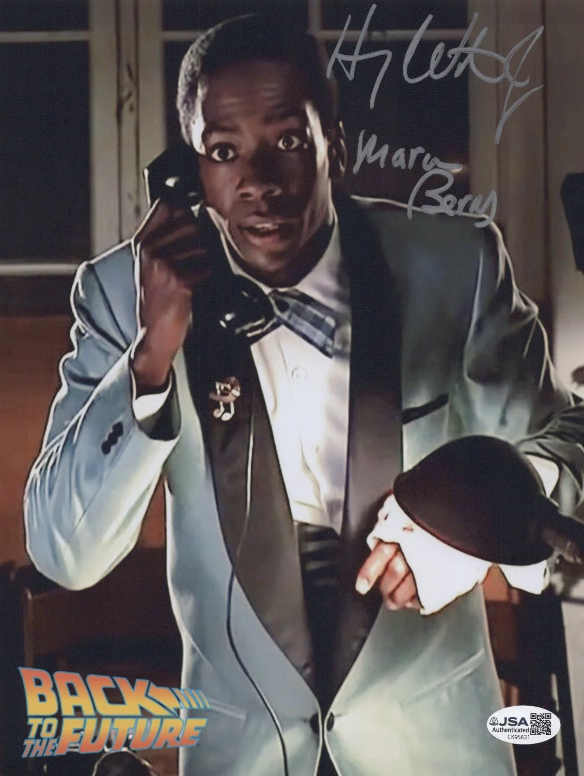 HARRY WATERS Jr — HARRY WATERS JR. Signed BACK TO THE FUTURE 8x10 Photo MARVIN Autograph JSA COA