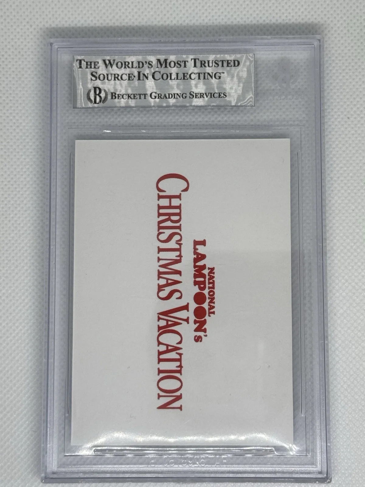 Chevy Chase — CHEVY CHASE AUTO-Christmas Vacation Signed Auto Trading Card- BGS Authentication, image 3