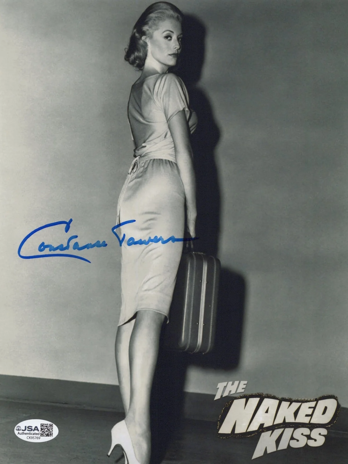CONSTANCE TOWERS — CONSTANCE TOWERS Signed 8X10 THE NAKED KISS Photo KELLY Autograph JSA COA CERT