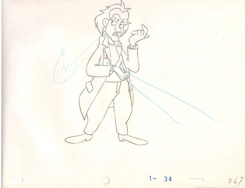BACK TO THE FUTURE II Animation original production cel Marty Doc brown 1, image 3