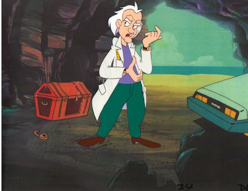 BACK TO THE FUTURE II Animation original production cel Marty Doc brown 1, image 4