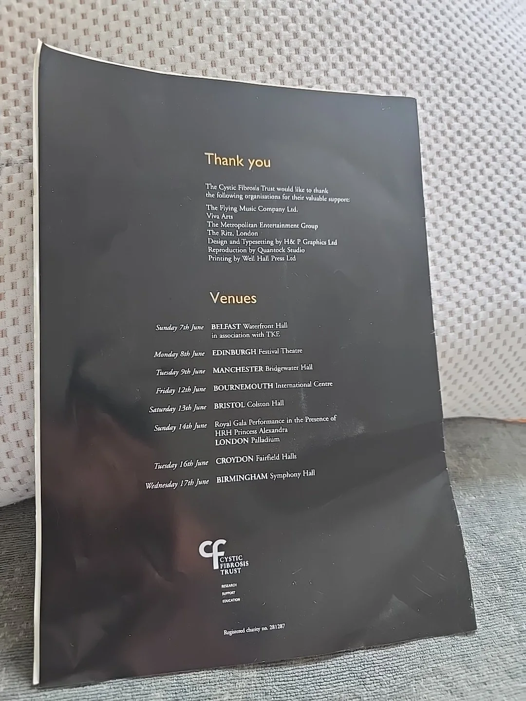 Art Garfunkel ~ Original Cystic Fibrosis Trust Souvenir Brochure Vgc Rare, изображение 2