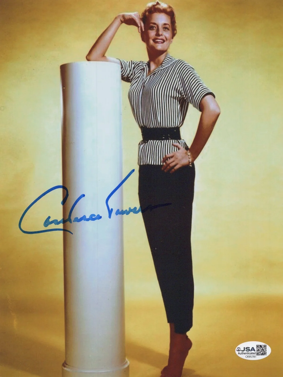 CONSTANCE TOWERS — CONSTANCE TOWERS Signed 8X10 THE HORSE SOLDIERS Photo HANNAH Autograph JSA COA