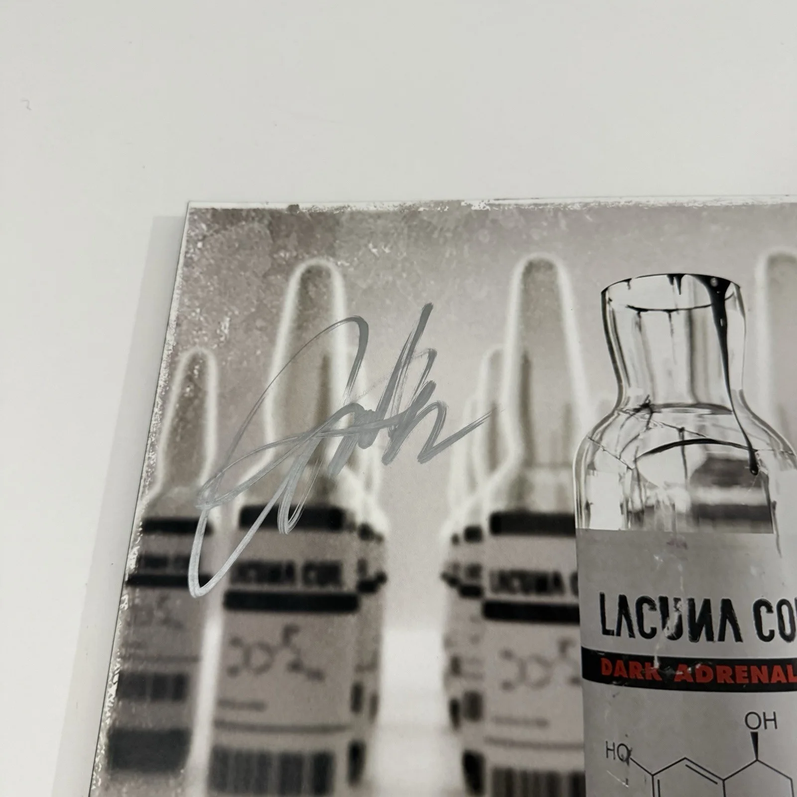 LACUNA COIL SIGNED DARK ADRENALINE VINYL RECORD AUTOGRAPHED JSA COA, image 2
