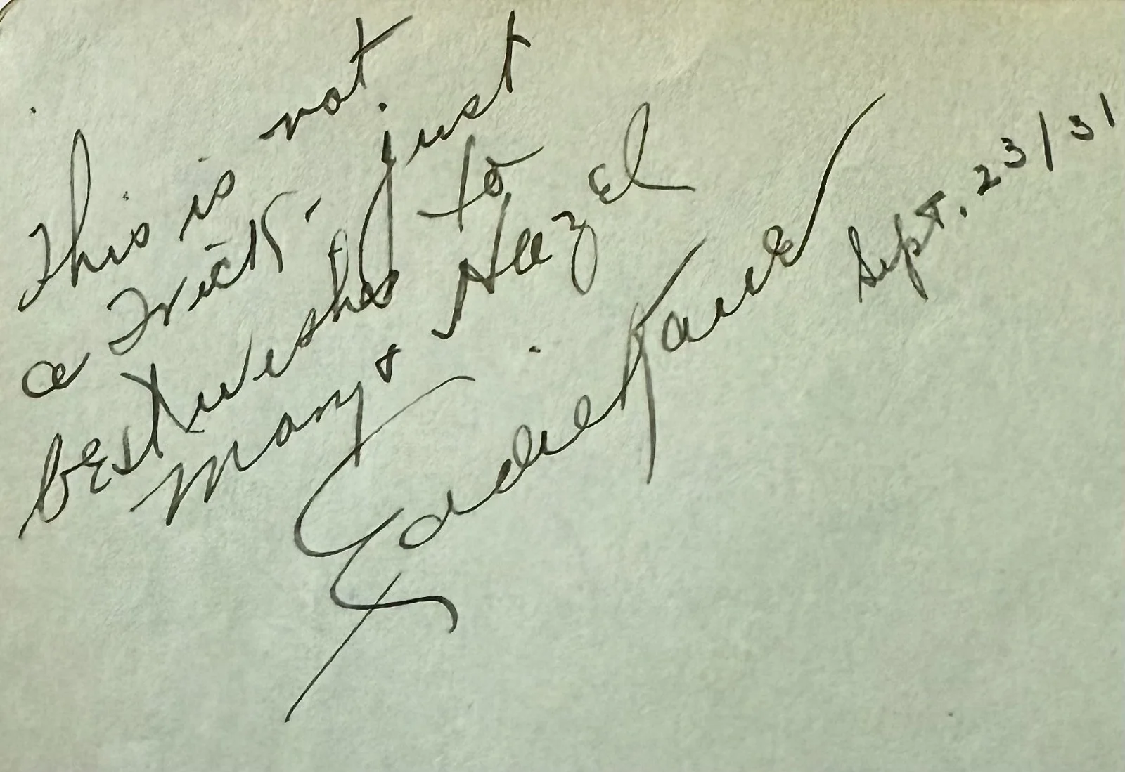 Eddie Kane — EDDIE KANE Signed Autograph ALBUM PAGE 4x5 THE MUMMY Laurel & Hardy HONEYMOONERS, изображение 2