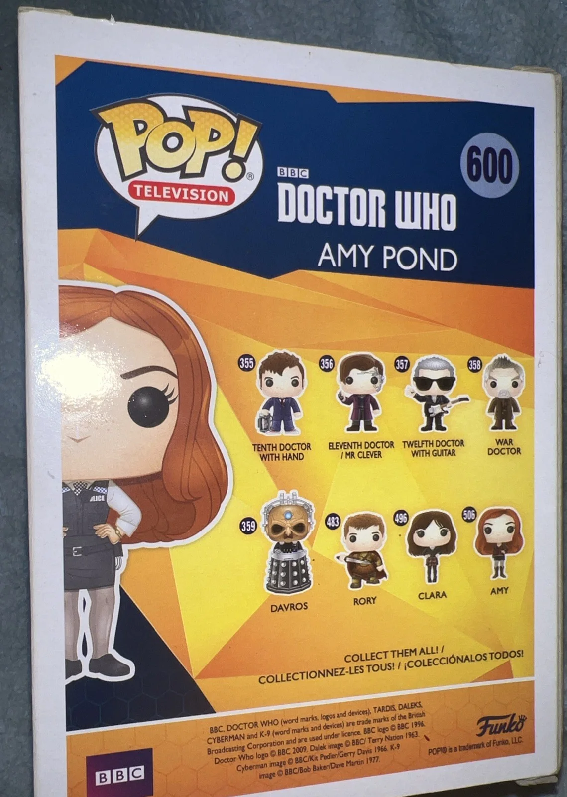 KAREN GILLAN SIGNED DOCTOR WHO AMY POND FUNKO #600 Auto, изображение 3