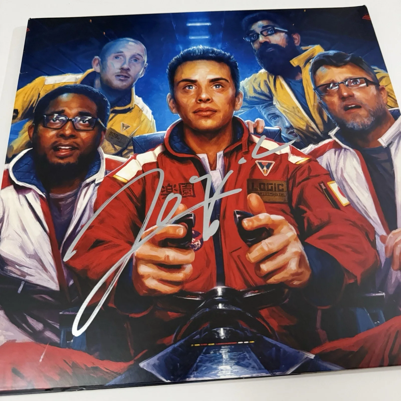 LOGIC SIGNED THE INCREDIBLE TRUE STORY VINYL RECORD YOUNG SINATRA RAPPER JSA COA, image 2