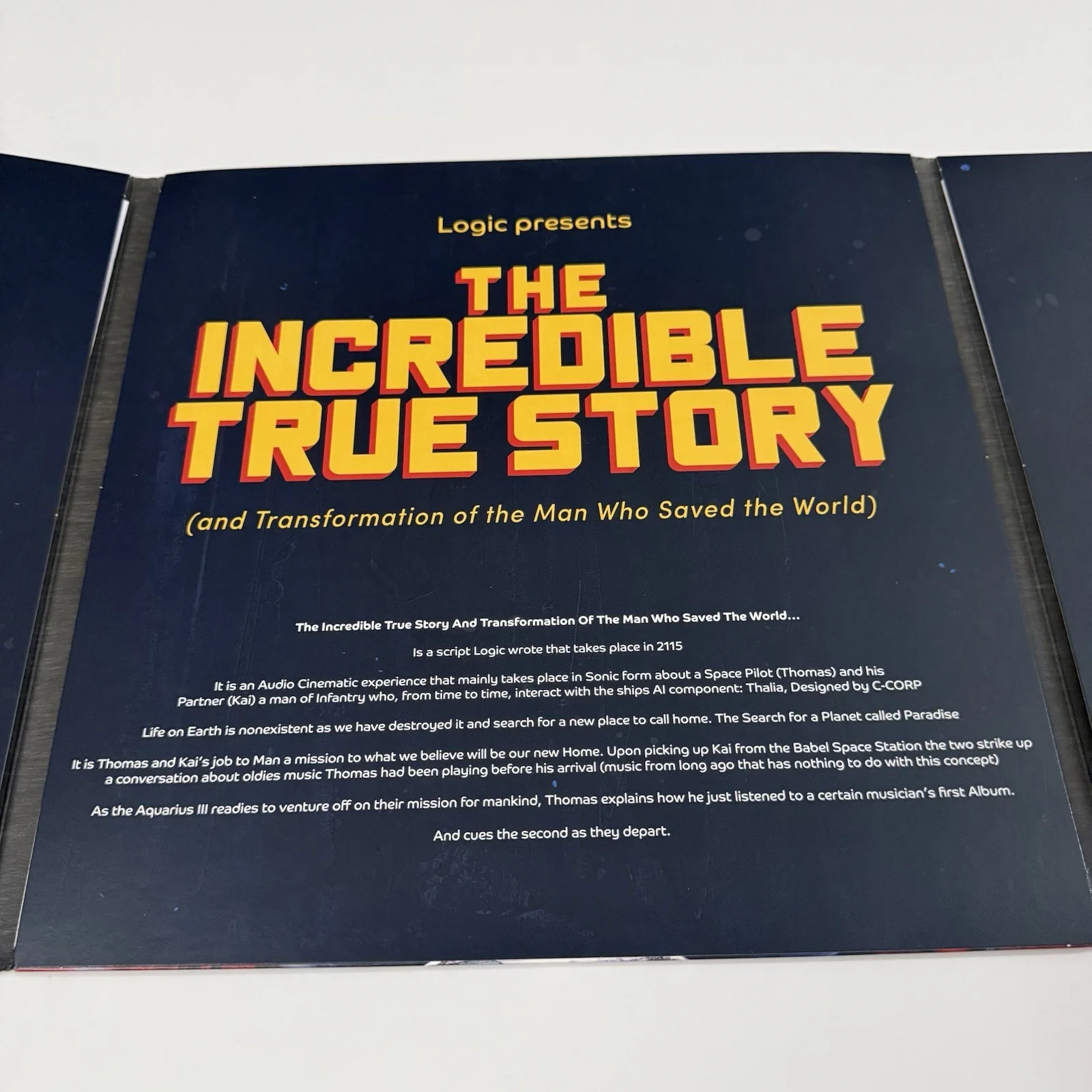LOGIC SIGNED THE INCREDIBLE TRUE STORY VINYL RECORD YOUNG SINATRA RAPPER JSA COA, image 3