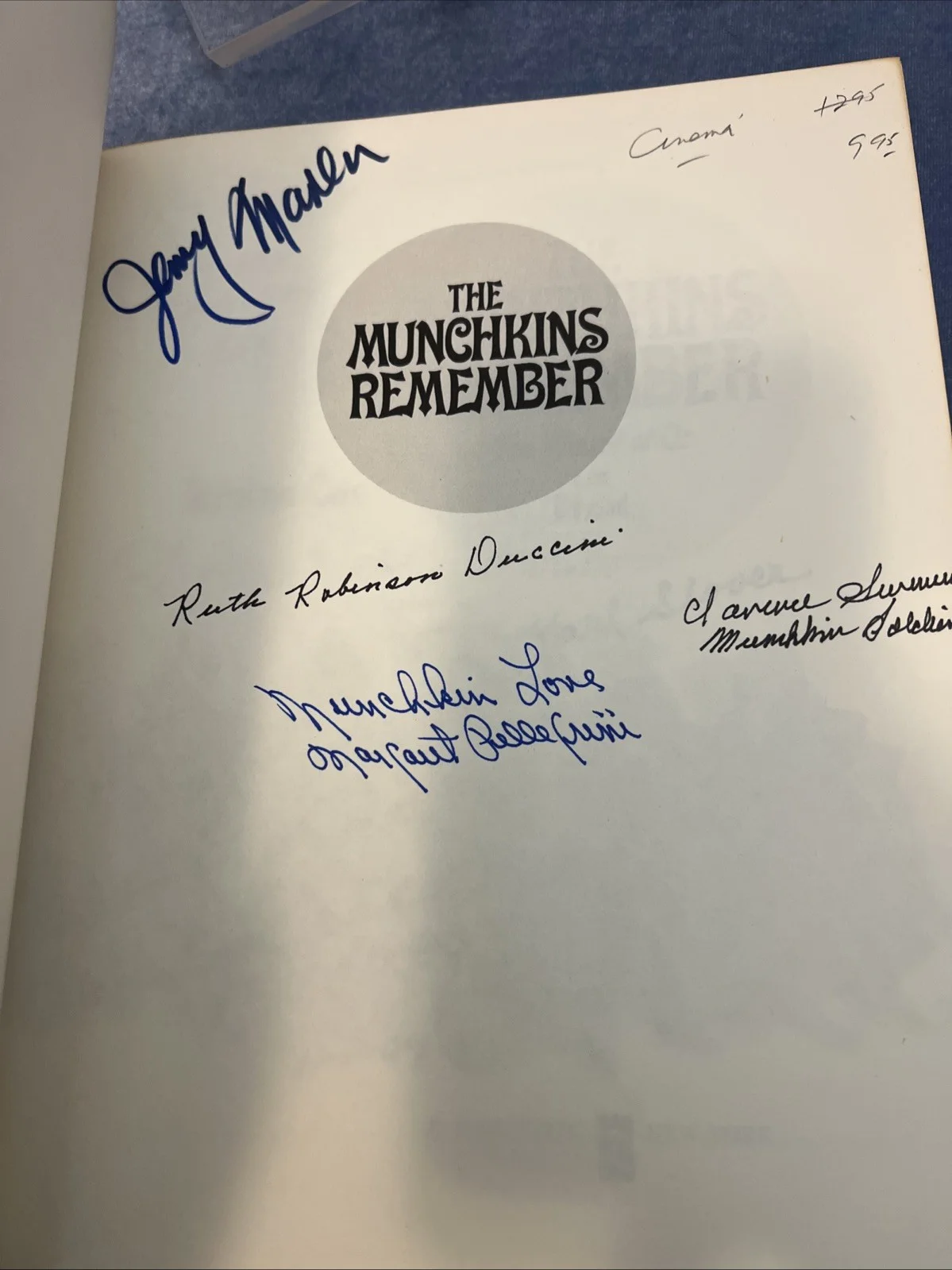Wizard of Oz Munchkins Remember Multi Signed Jerry Maren Karl Slover, image 2