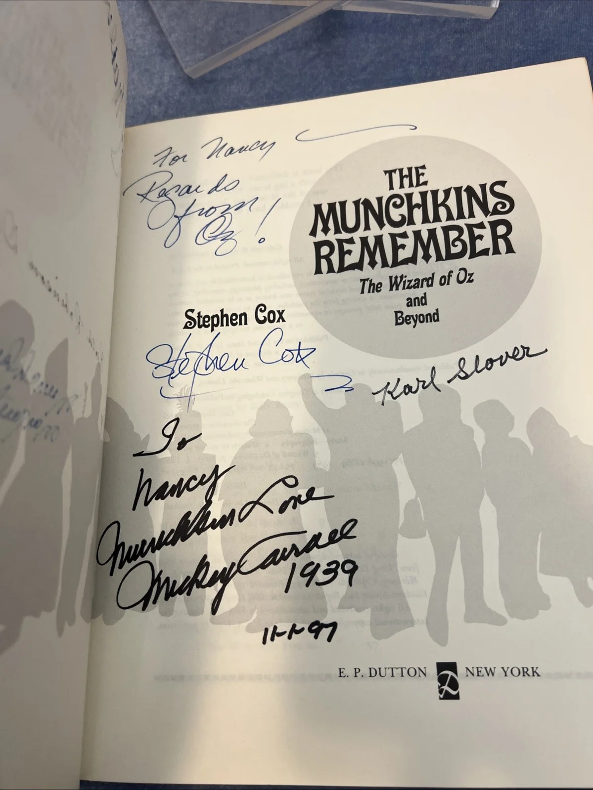 Wizard of Oz Munchkins Remember Multi Signed Jerry Maren Karl Slover, image 3