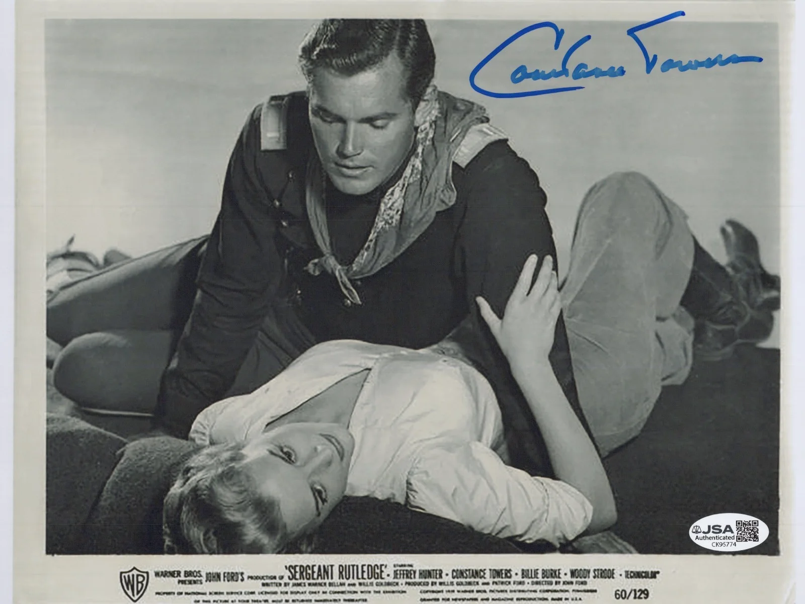 CONSTANCE TOWERS — CONSTANCE TOWERS Signed 8X10 SERGEANT RUTLEDGE Photo MARY Autograph JSA COA