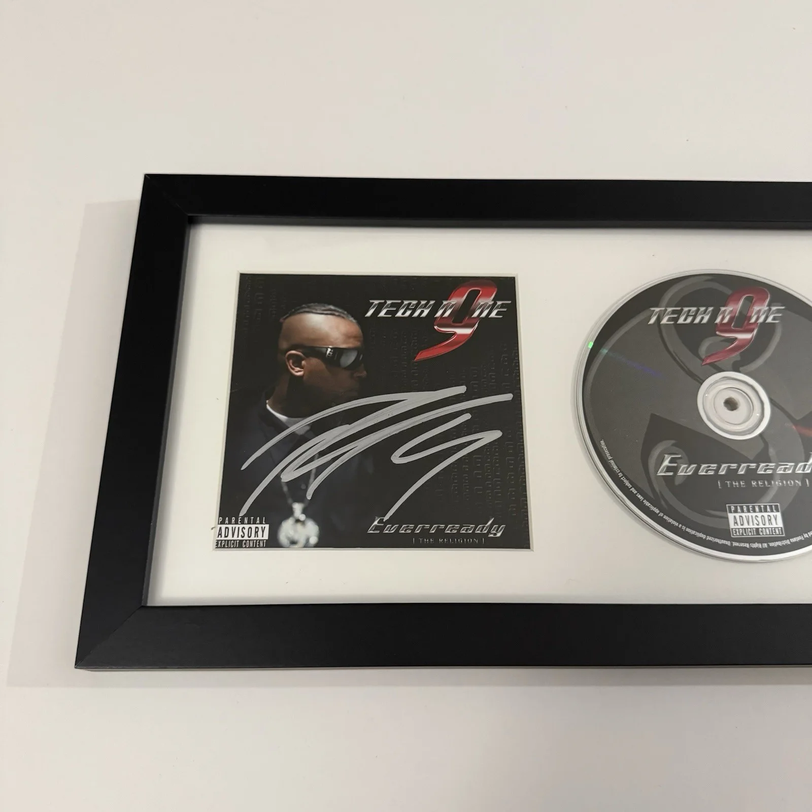 TECH N9NE SIGNED FRAMED EVERREADY CD STRANGE MUSIC RAPPER AUTOGRAPHED JSA COA, image 2