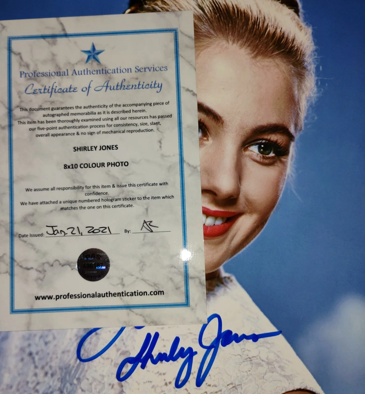 Shirley Jones Hand Signed Autograph 8x10 Photo COA - NO US TARIFFS, image 4