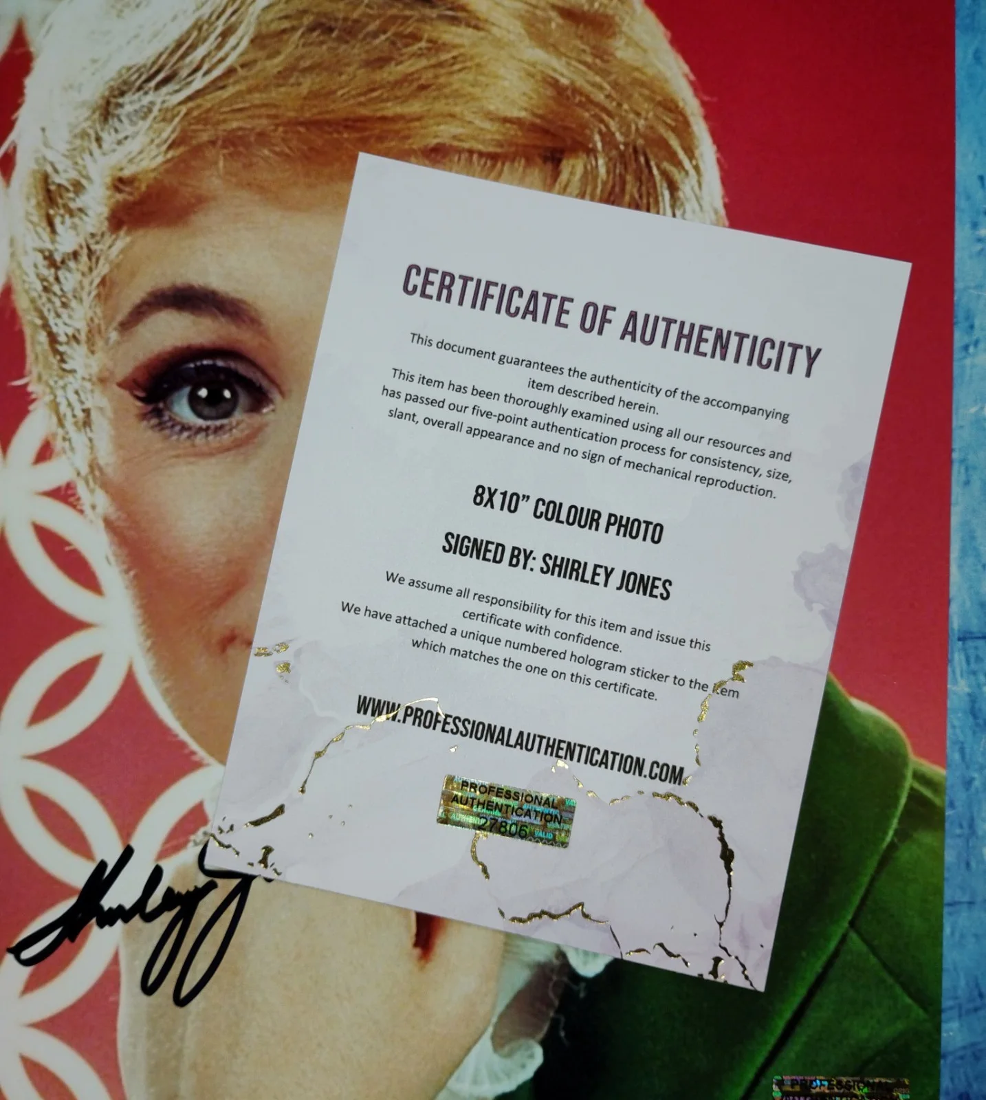 Shirley Jones Hand Signed Autograph 8x10 Photo COA Partridge Family NO US TARIFF, изображение 4