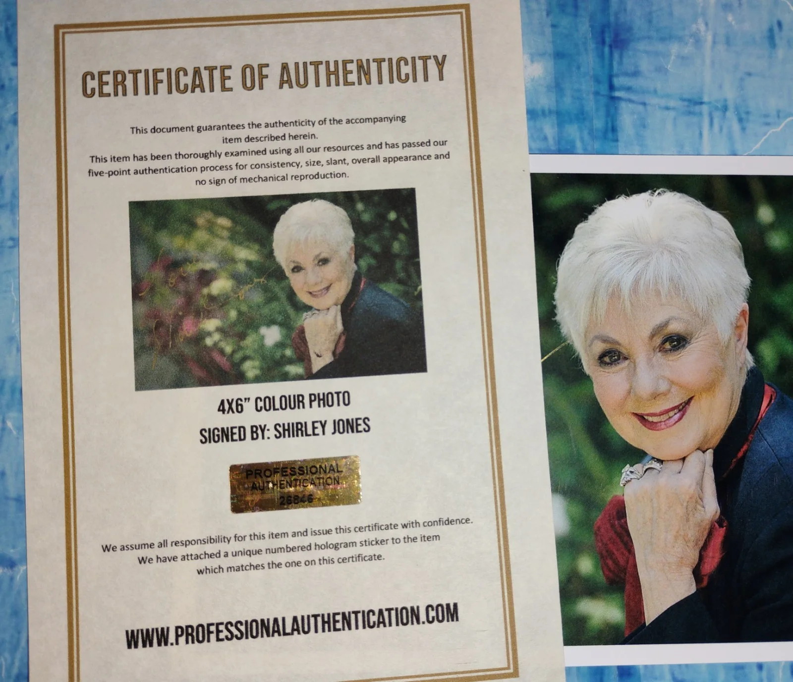 Shirley Jones Hand Signed Autograph 4x6 Photo COA - NO US TARIFFS, image 4