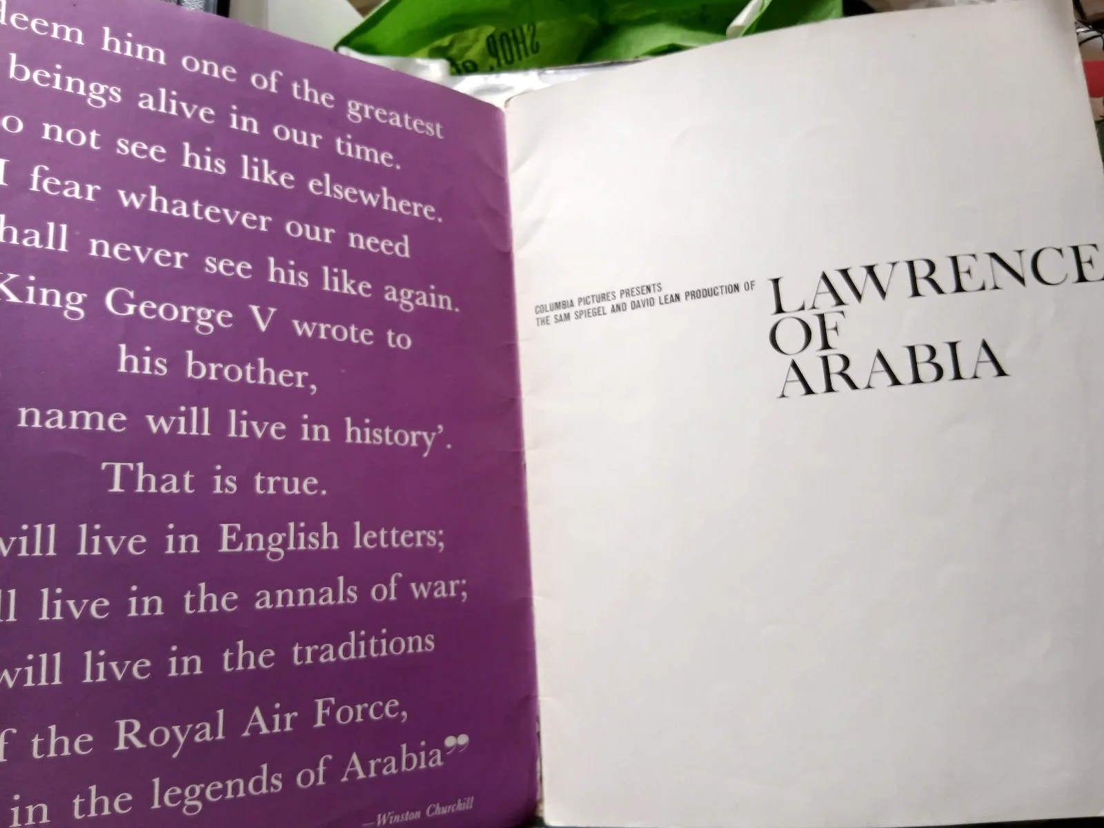 David Lean LAWRENCE OF ARABIA 1961 Movie Souvenir Program Brochure Peter O'Toole, изображение 3