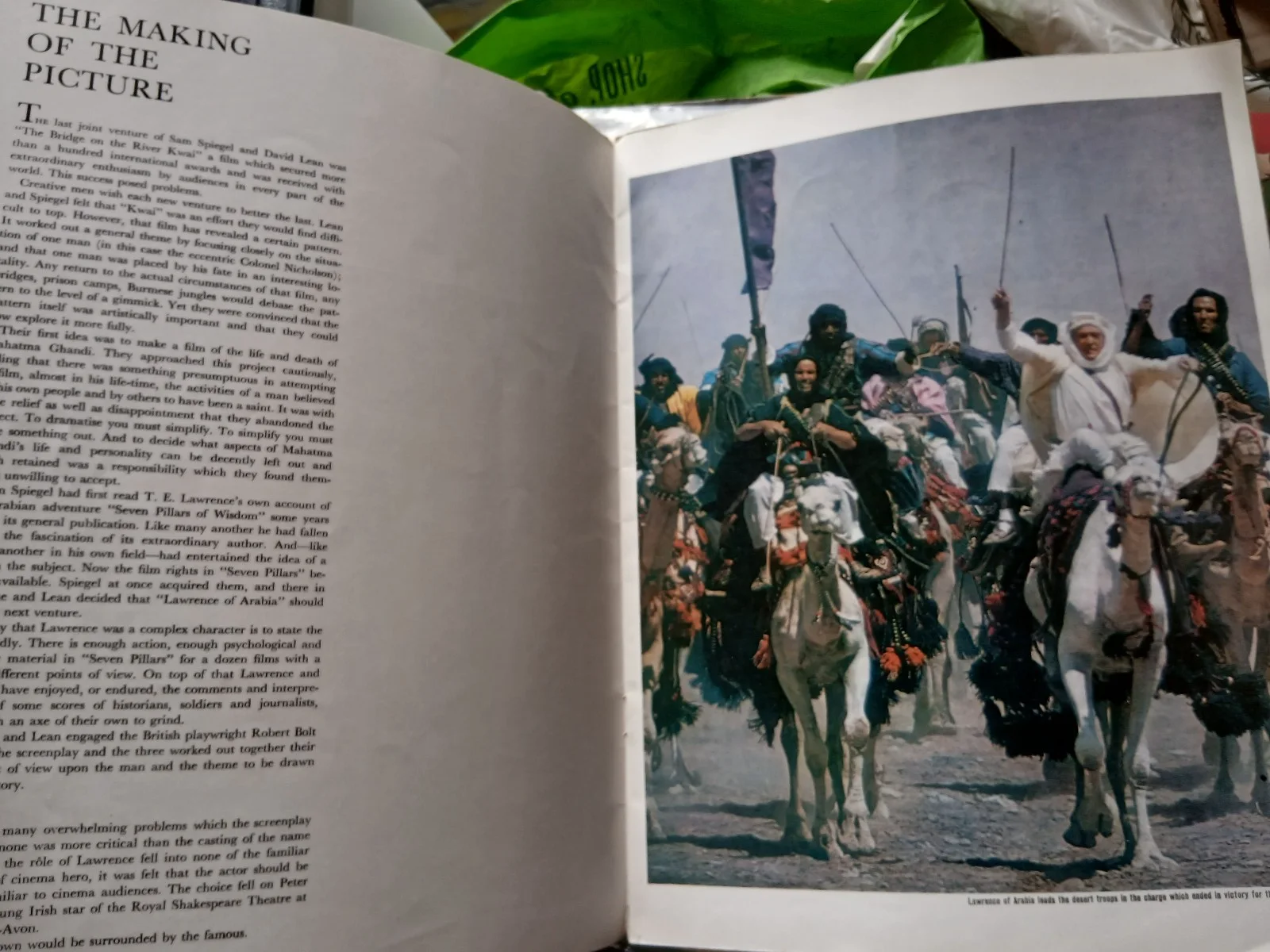 David Lean LAWRENCE OF ARABIA 1961 Movie Souvenir Program Brochure Peter O'Toole, изображение 4