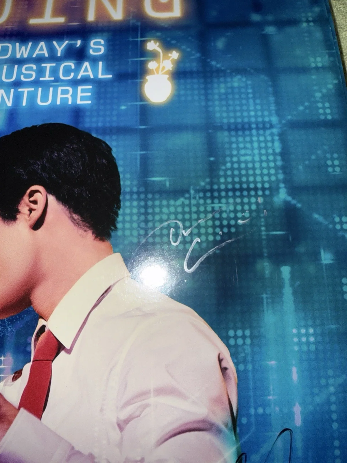 Darren Criss Maybe Happy Ending Original Cast Signed Broadway Poster, image 3