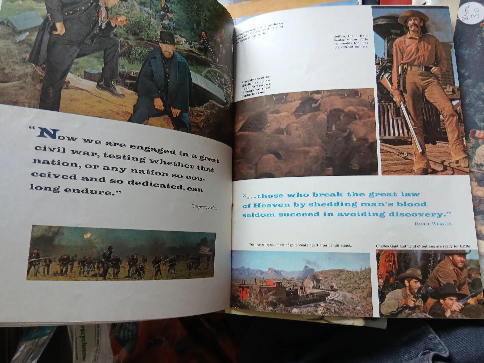 HOW THE WEST WAS WON 1962 movie program SOUVENIR BROCHURE PROGRAMME vintage, image 5