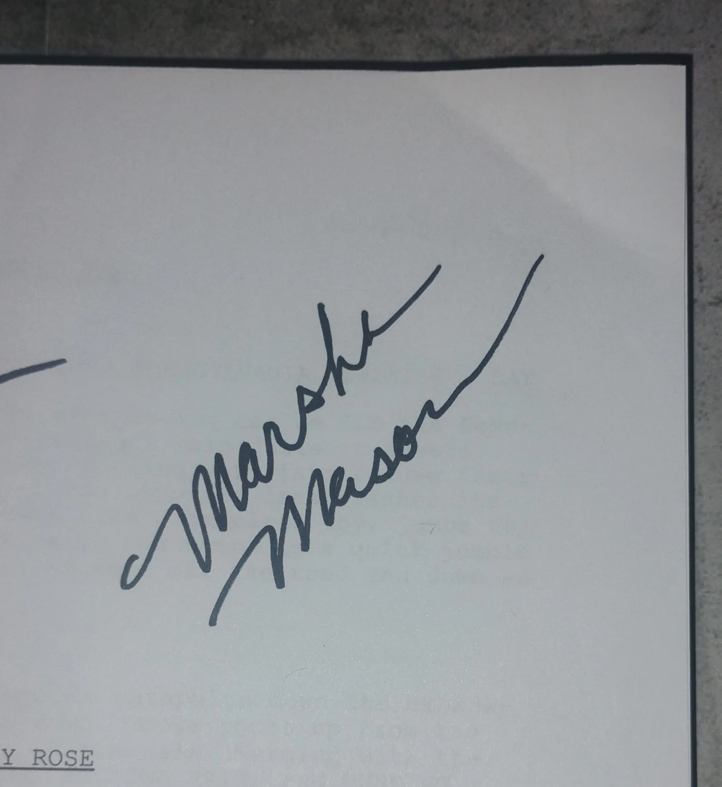 Audrey Rose Cast Signed Script COA Marsha Mason, Anthony Hopkins, Susan Swift, image 3