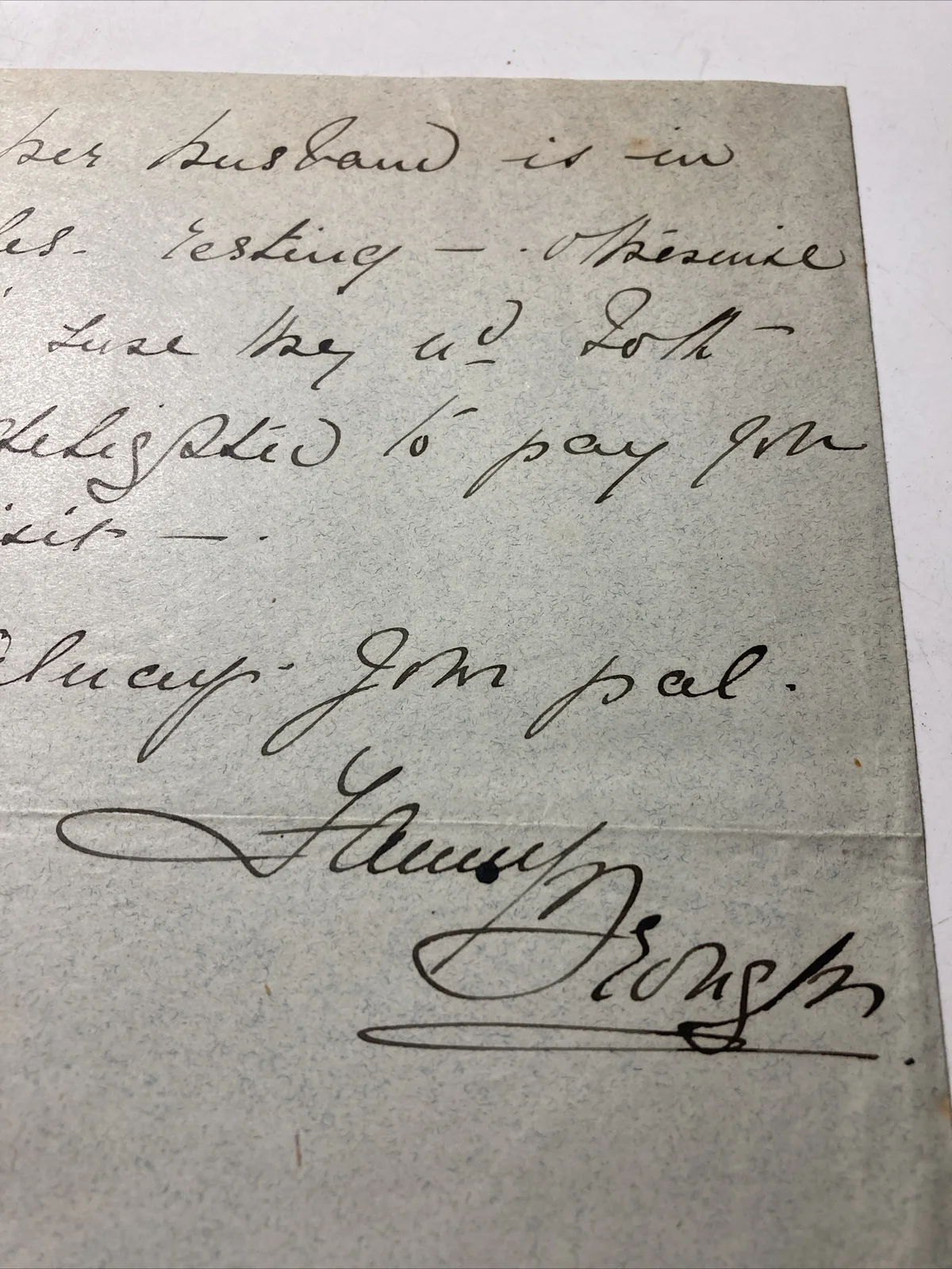 Letter: Luther Munday Theatre Director From Actress Fannie Brough 1899 Criterion, изображение 3