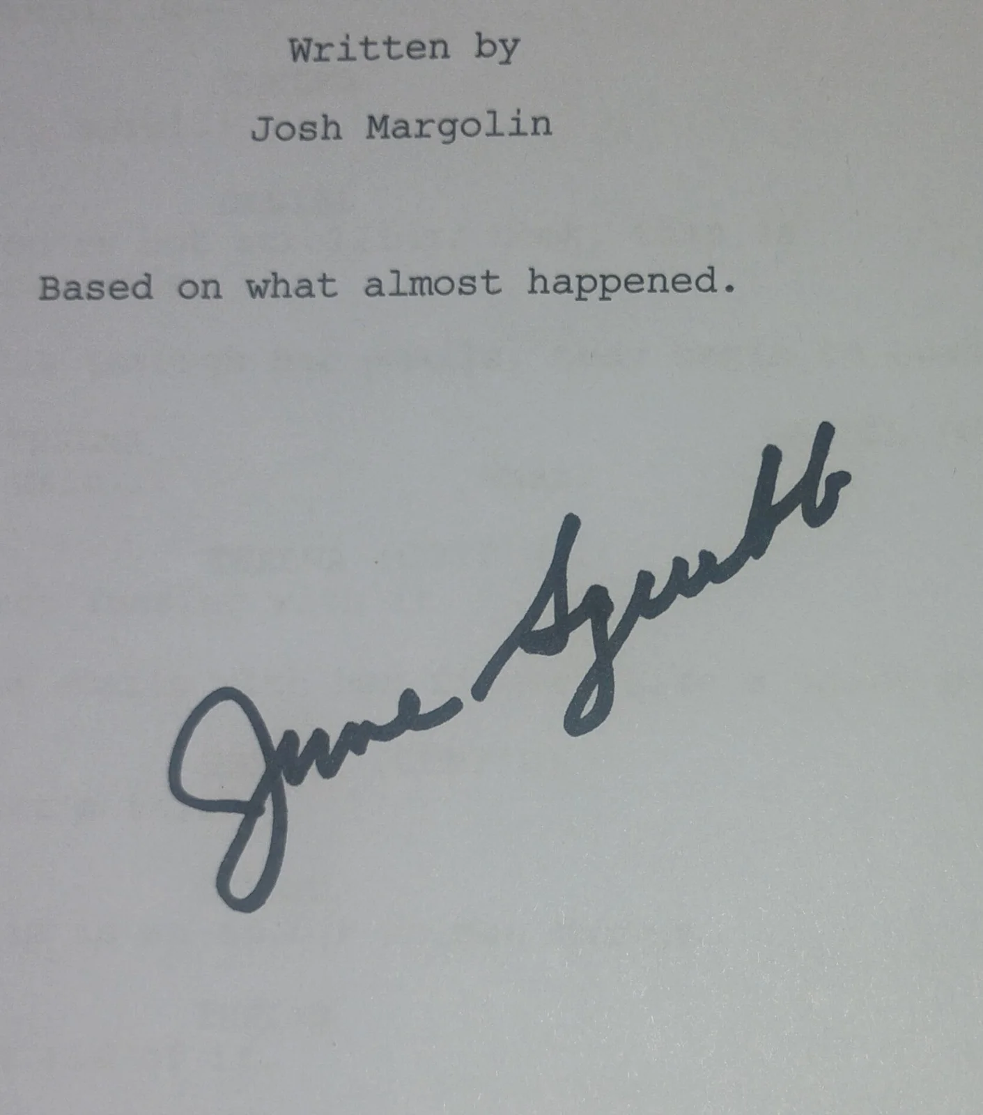 June Squibb Hand Signed Autograph Thelma Script COA - NO US TARIFF, image 3