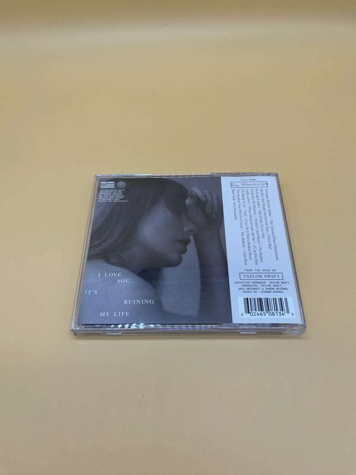 Taylor Swift The Tortured Poets Department CD w/ Hand Signed Photo and Heart, изображение 3