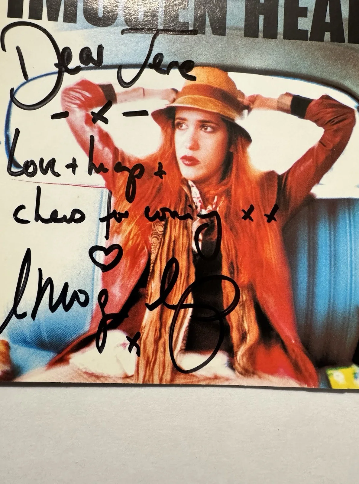 Imogen Heap Autographed CD Front Cover Inlay i Megaphone CD Back Inlay Included, image 2