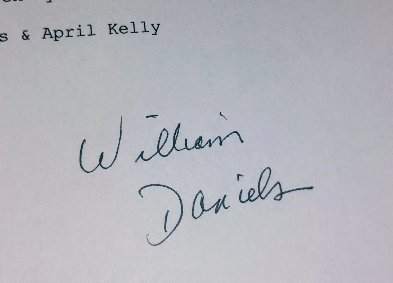 William Daniels Hand Signed Boy Meets World Script Cover COA - NO US TARIFFS, image 3