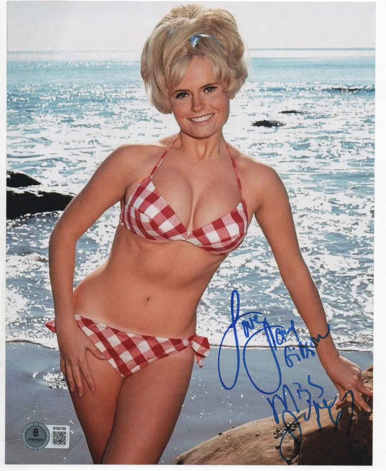 Joey Gibson — Joey Gibson autographed signed 8x10 photo Beckett BAS COA Sexy Hot Playboy 1967
