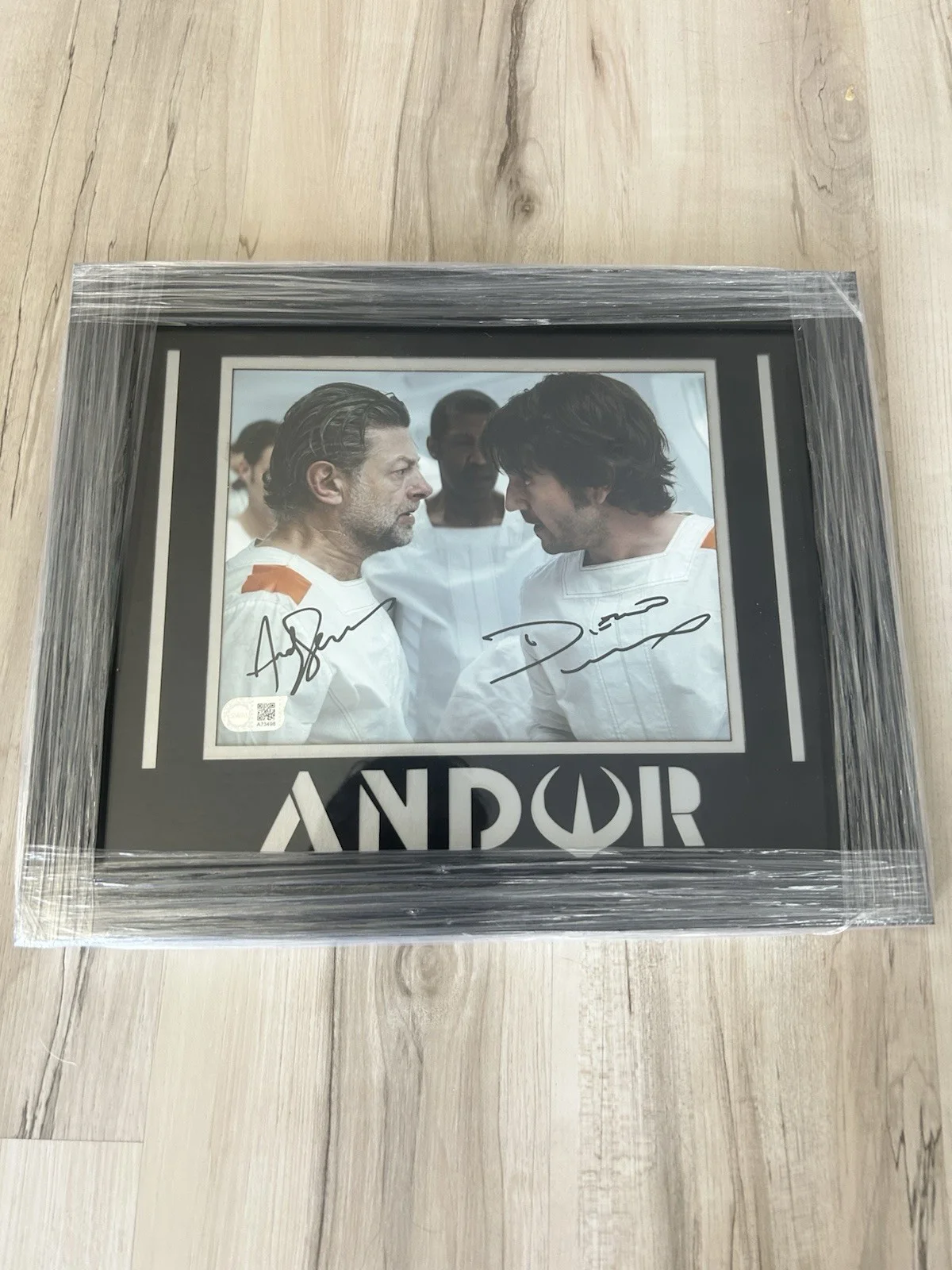 Diego Luna — Diego Luna & Andy Serkis Dual Autograph 8x10 Frame ANDOR STAR WARS Signed SWAU