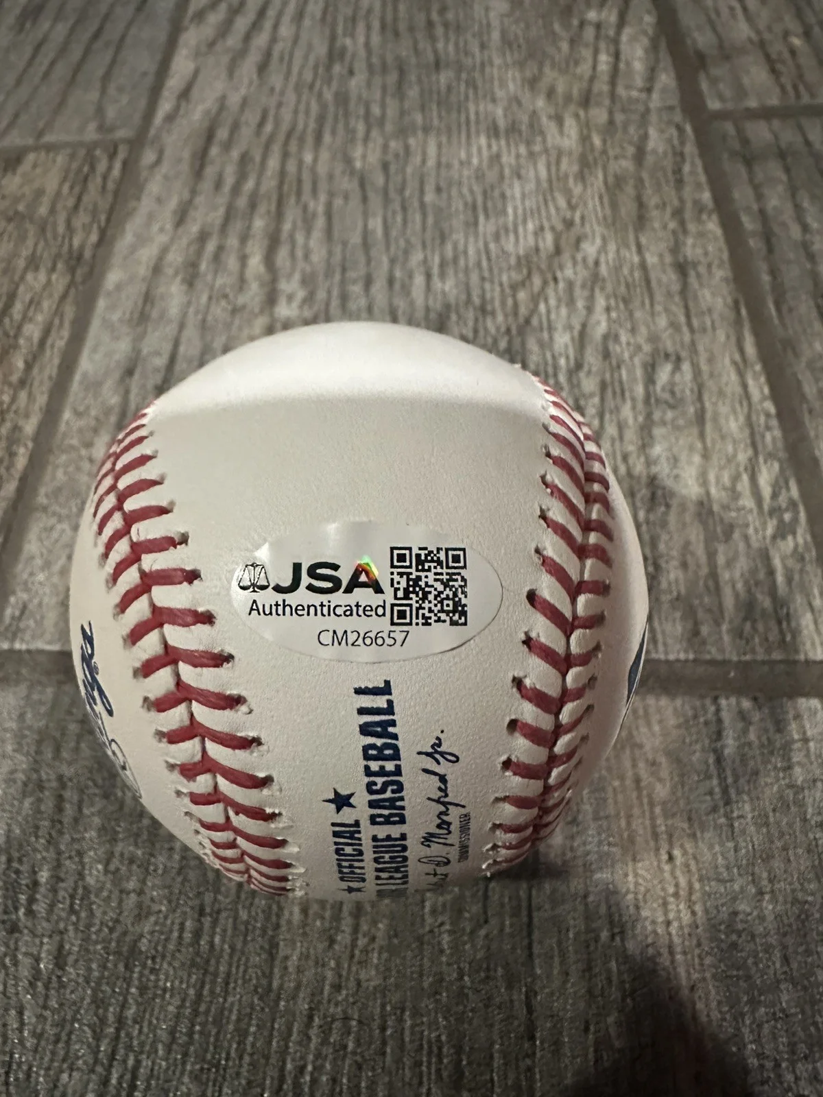 LORI LOUGHLIN SIGNED OML BASEBALL JSA COA AUTOGRAPHED FULL HOUSE AUNT BECKY, image 3