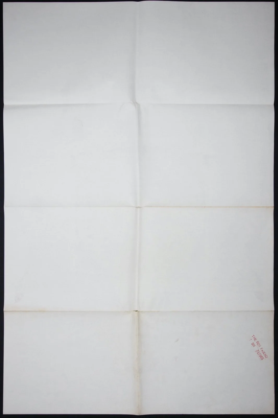 The Boyfriend ORIGINAL US One Sheet Film Poster Twiggy Ken Russell 1971, изображение 2