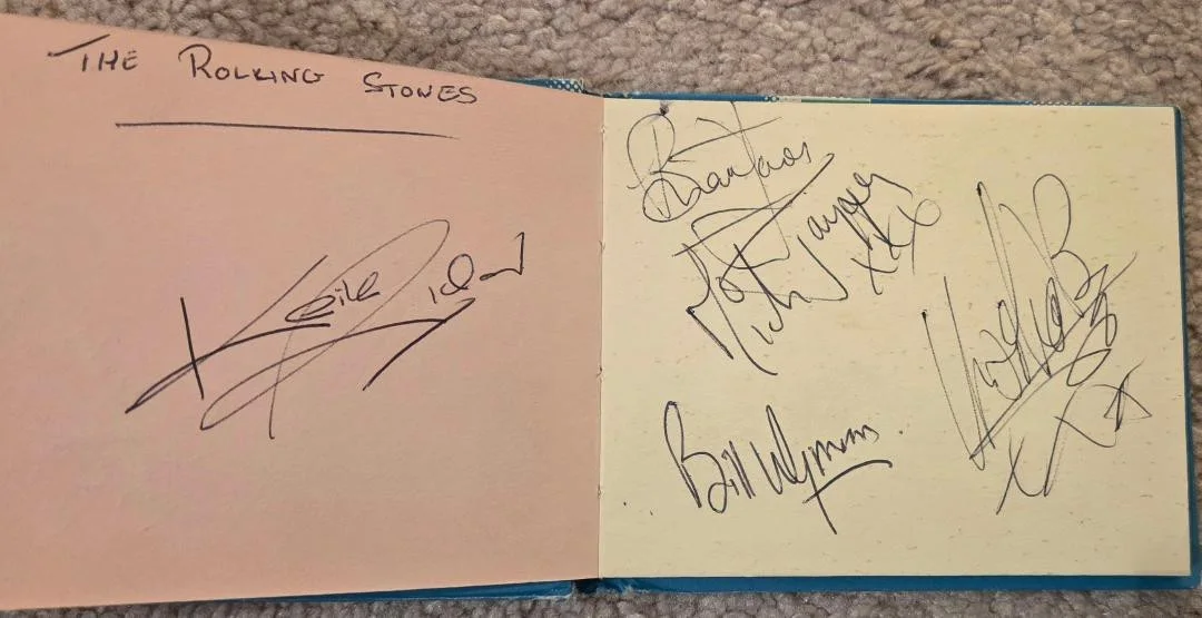 Rolling Stones Signed Autograph Book Page All 5 Original Members BAS Beckett LOA, изображение 2