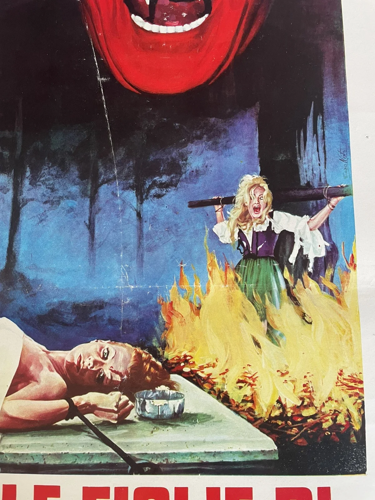 2 Film Posters Twins of Evil Hammer Horror Original Locandina Christopher Lee, image 3